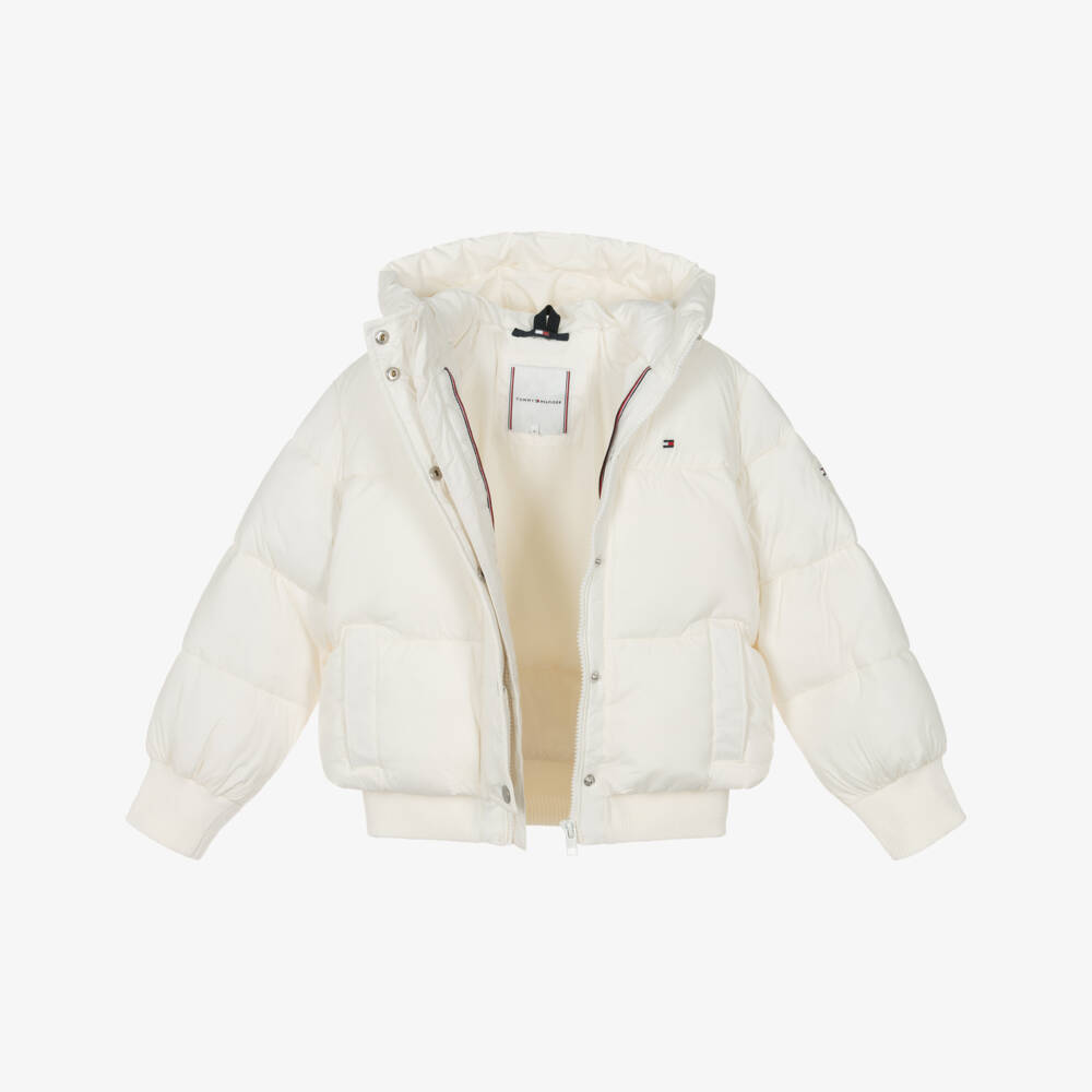 Tommy Hilfiger-Ivory Puffer Jacket | Childrensalon Outlet