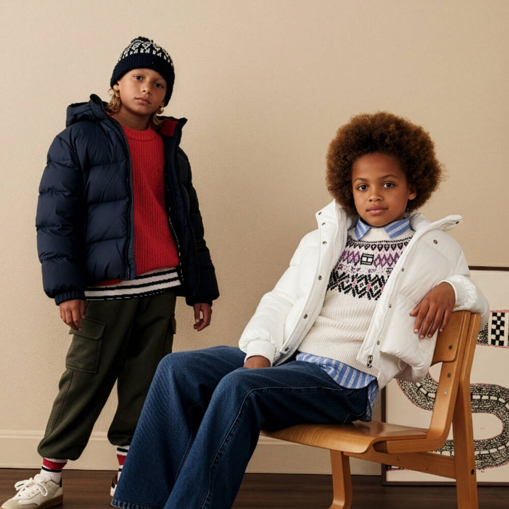 Tommy Hilfiger-Ivory Puffer Jacket | Childrensalon Outlet