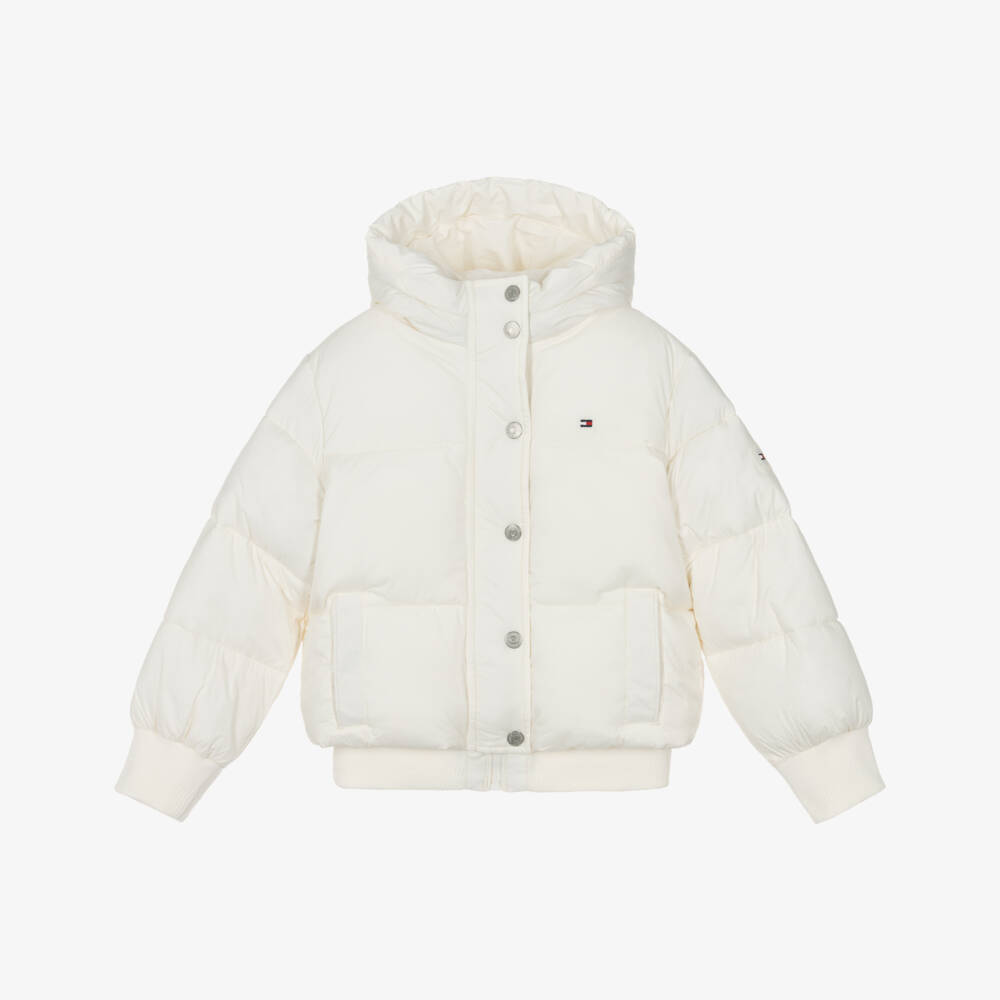 Tommy Hilfiger-Ivory Puffer Jacket | Childrensalon Outlet
