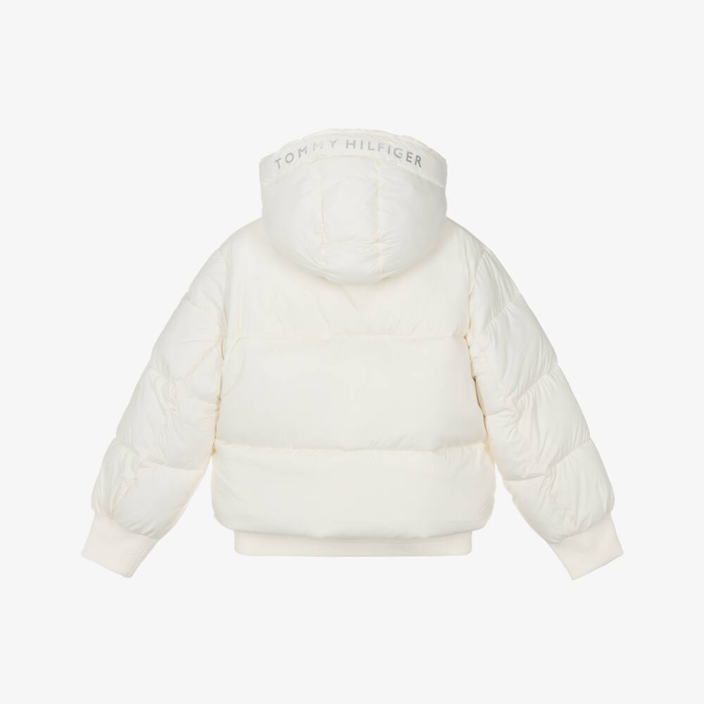 Tommy Hilfiger-Ivory Puffer Jacket | Childrensalon Outlet