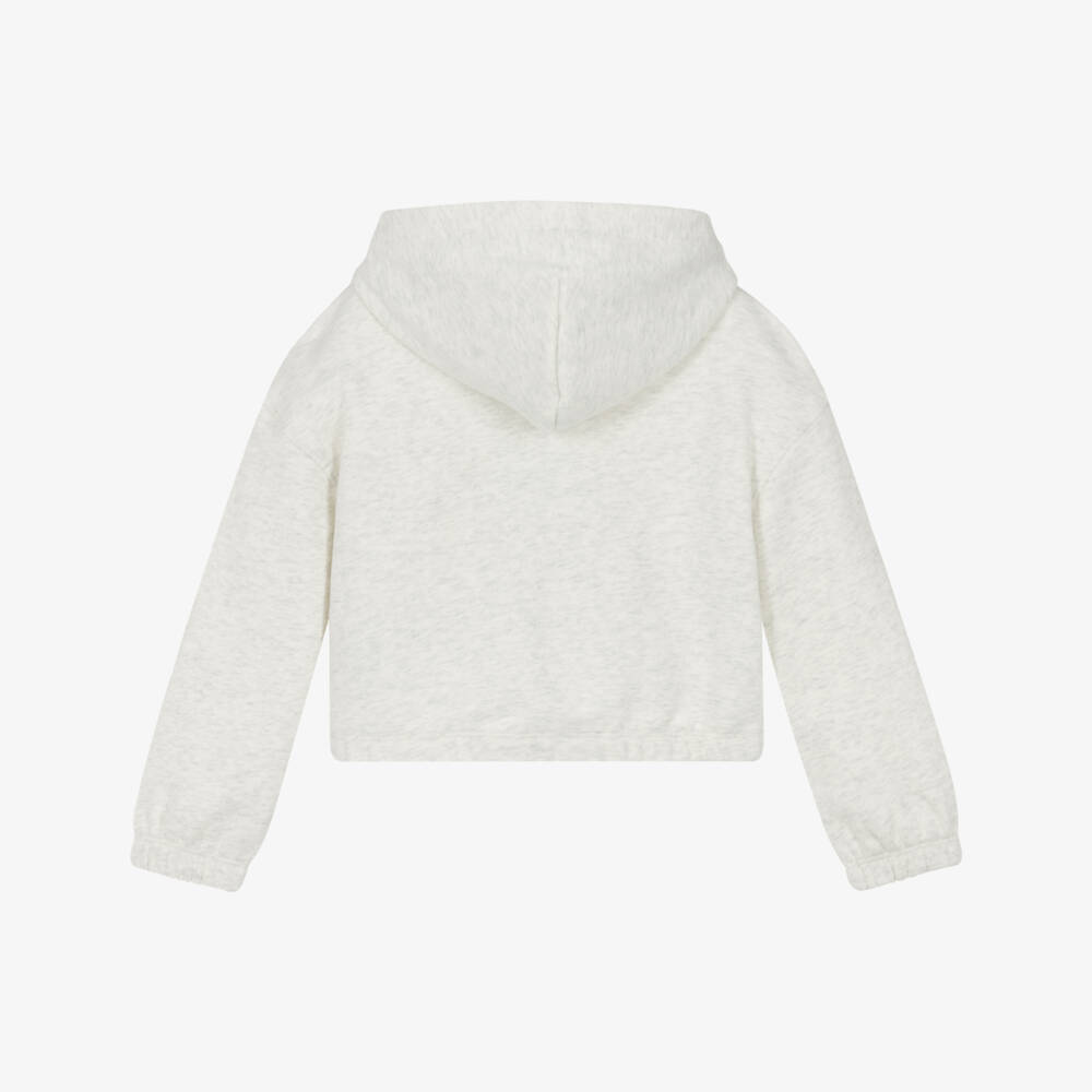 Tommy Hilfiger-Ivory Sequin Emblem Girls Hoodie | Childrensalon Outlet