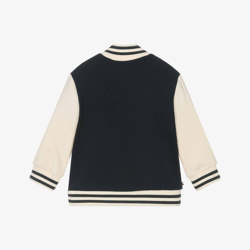 Tommy Hilfiger-Junior Boys Navy Cotton Jacket | Childrensalon Outlet