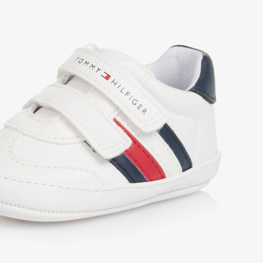 Tommy Hilfiger-Little Gents Ivory First-Step Shoes | Childrensalon Outlet