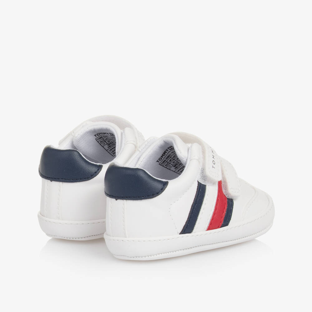 Tommy Hilfiger-Little Gents Ivory First-Step Shoes | Childrensalon Outlet