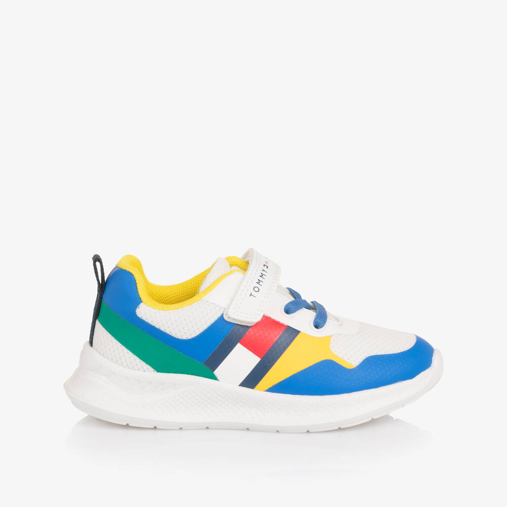 Tommy Hilfiger-Multicolour Mesh Velcro Trainers with Flag Logo | Childrensalon Outlet