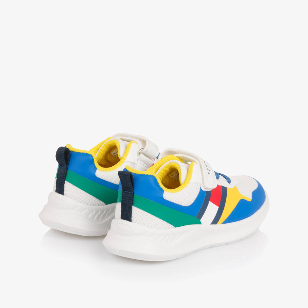 Tommy Hilfiger-Multicolour Mesh Velcro Trainers with Flag Logo | Childrensalon Outlet