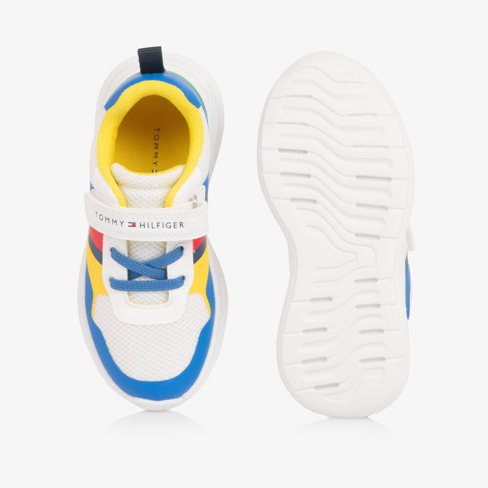 Tommy Hilfiger-Multicolour Mesh Velcro Trainers with Flag Logo | Childrensalon Outlet