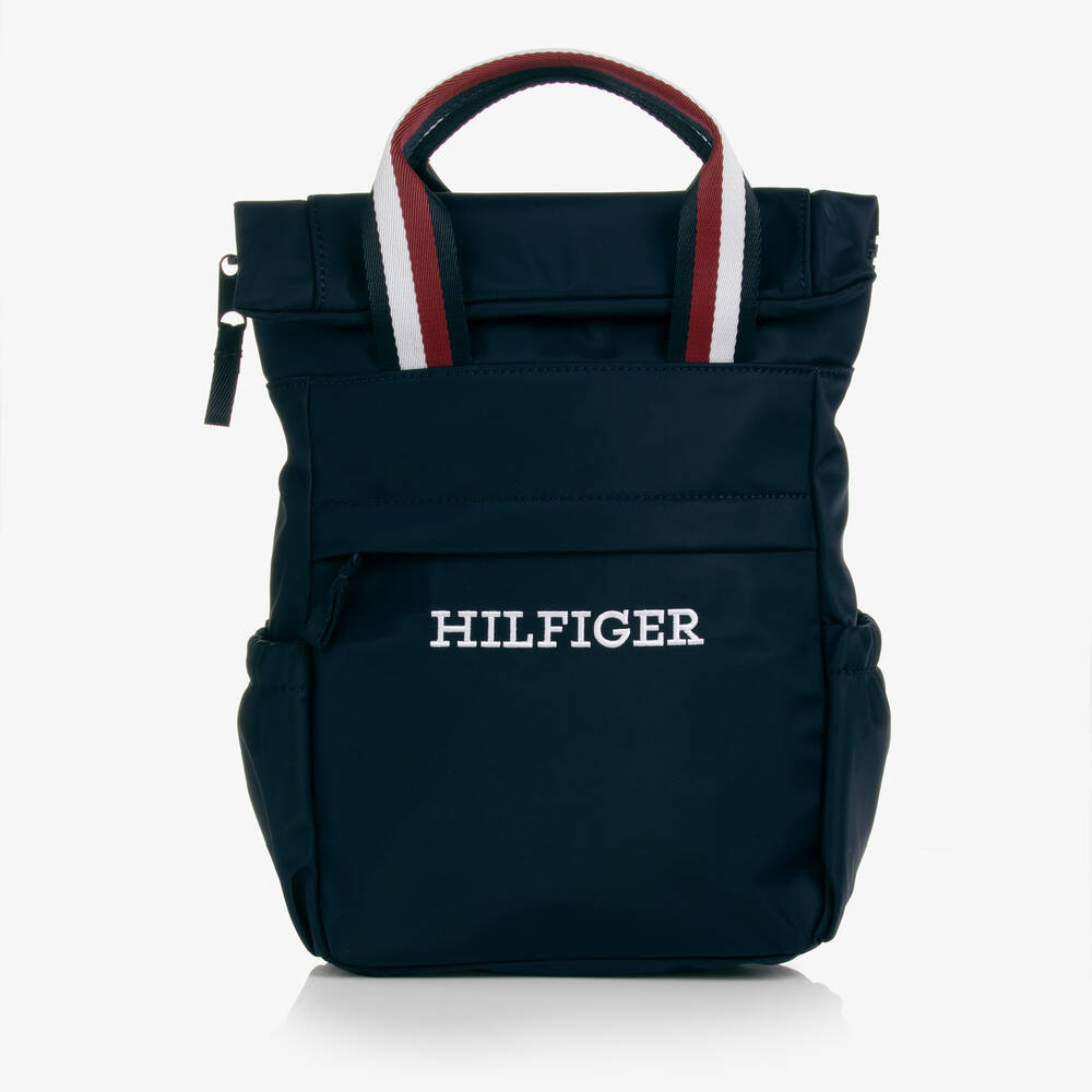 Tommy Hilfiger - حقيبة ظهر كانفاس لون كحلي (38 سم) | Childrensalon