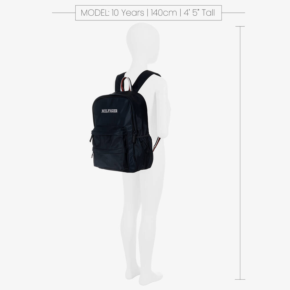 Tommy Hilfiger-Navy Blue Backpack (39cm) | Childrensalon Outlet