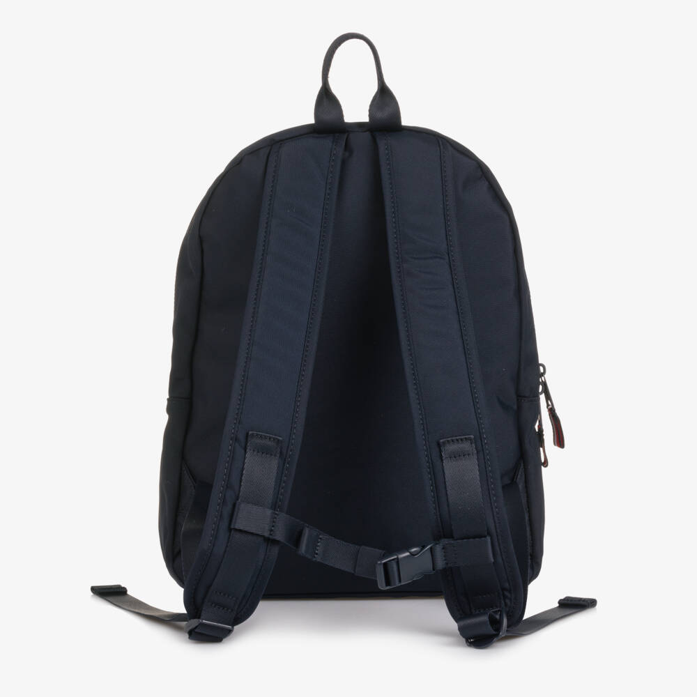 Tommy Hilfiger-Navy Blue Canvas Backpack (37cm) | Childrensalon Outlet