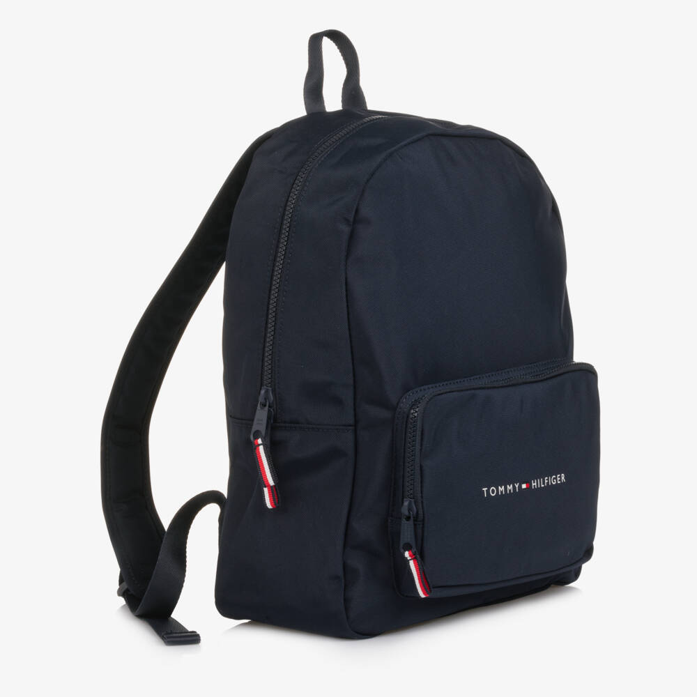 Tommy Hilfiger-Navy Blue Canvas Backpack (37cm) | Childrensalon Outlet