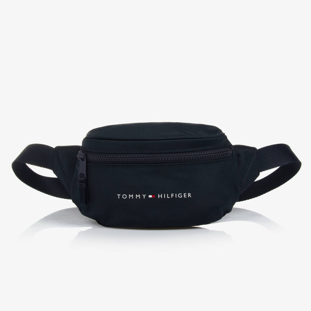 Tommy Hilfiger-Navy Blue Canvas Belt Bag (21cm) | Childrensalon Outlet