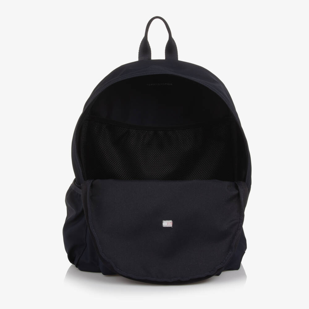 Tommy Hilfiger-Navy Blue Canvas Flag Logo Backpack | Childrensalon Outlet