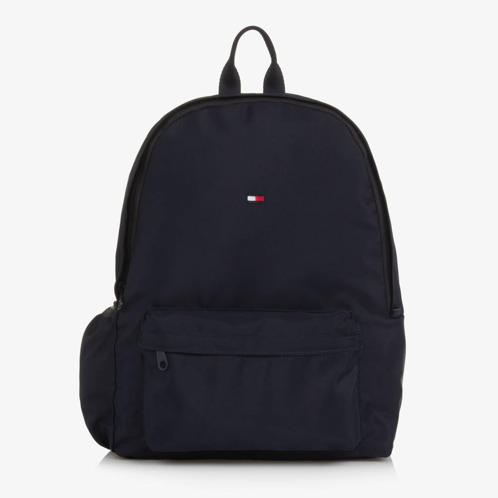 Tommy Hilfiger-Navy Blue Canvas Flag Logo Backpack | Childrensalon Outlet