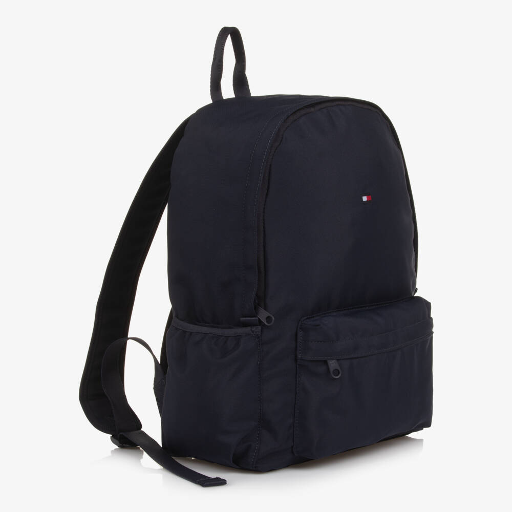 Tommy Hilfiger-Navy Blue Canvas Flag Logo Backpack | Childrensalon Outlet