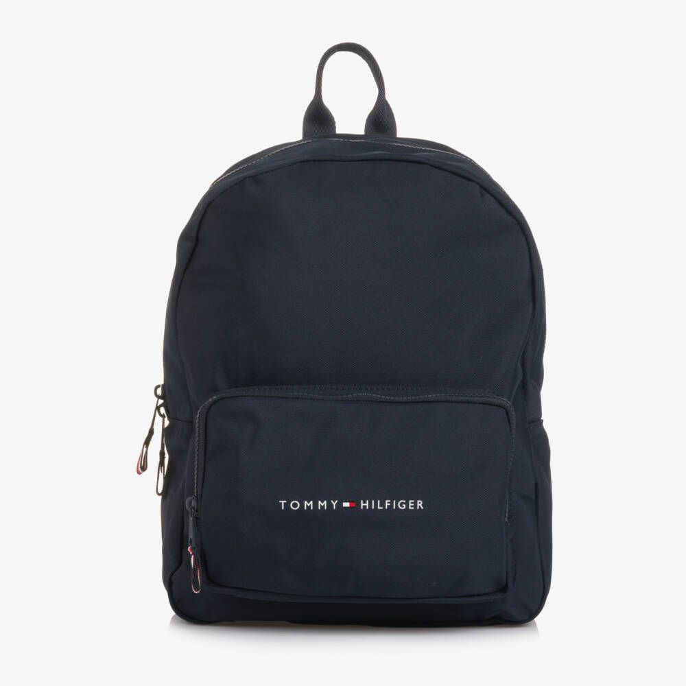 Tommy Hilfiger-Navy Blue Canvas School Backpack | Childrensalon Outlet