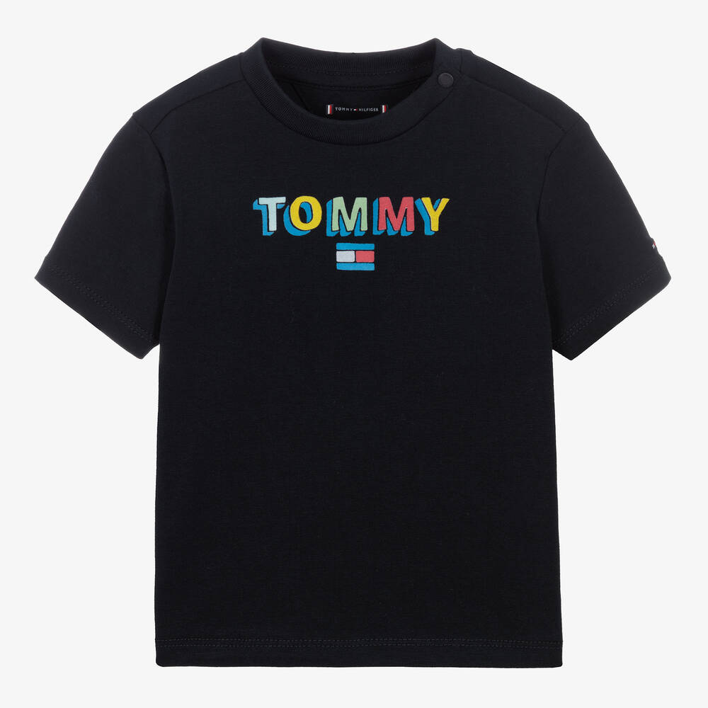 Tommy Hilfiger - Синяя хлопковая футболка | Childrensalon