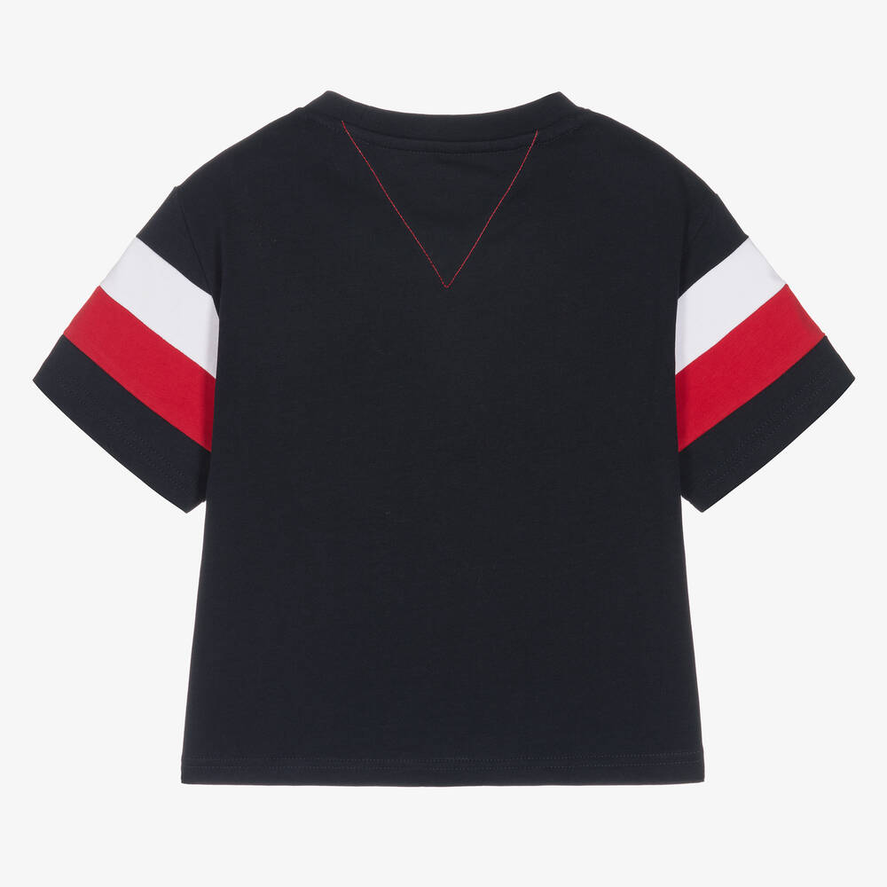 Baumwoll-T-Shirt - Childrensalon | Outlet Navyblaues Miffy Tommy Hilfiger