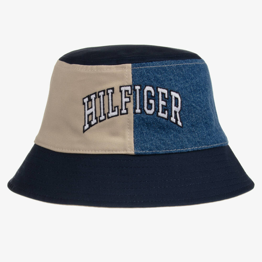 Tommy Hilfiger - Navy Blue Denim Bucket Hat | Childrensalon