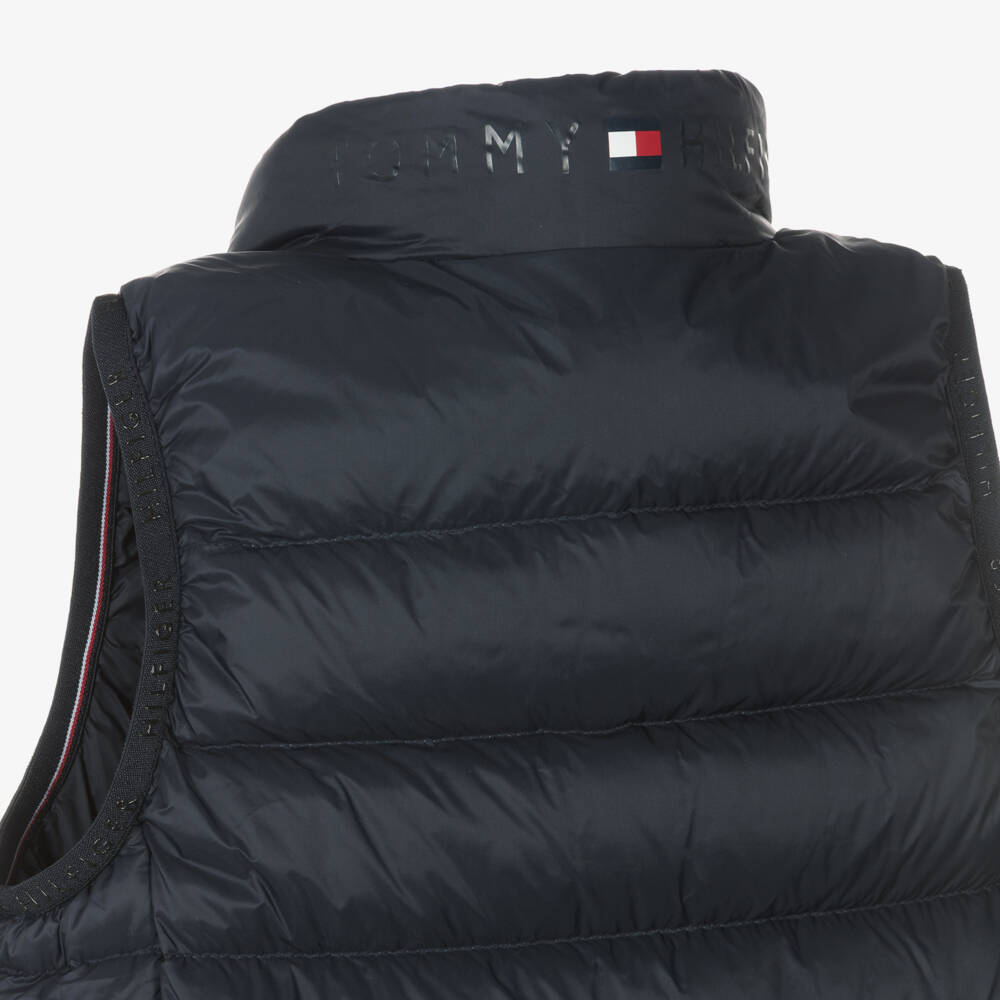 Tommy Hilfiger-Navy Blue Down Padded Gilet | Childrensalon Outlet