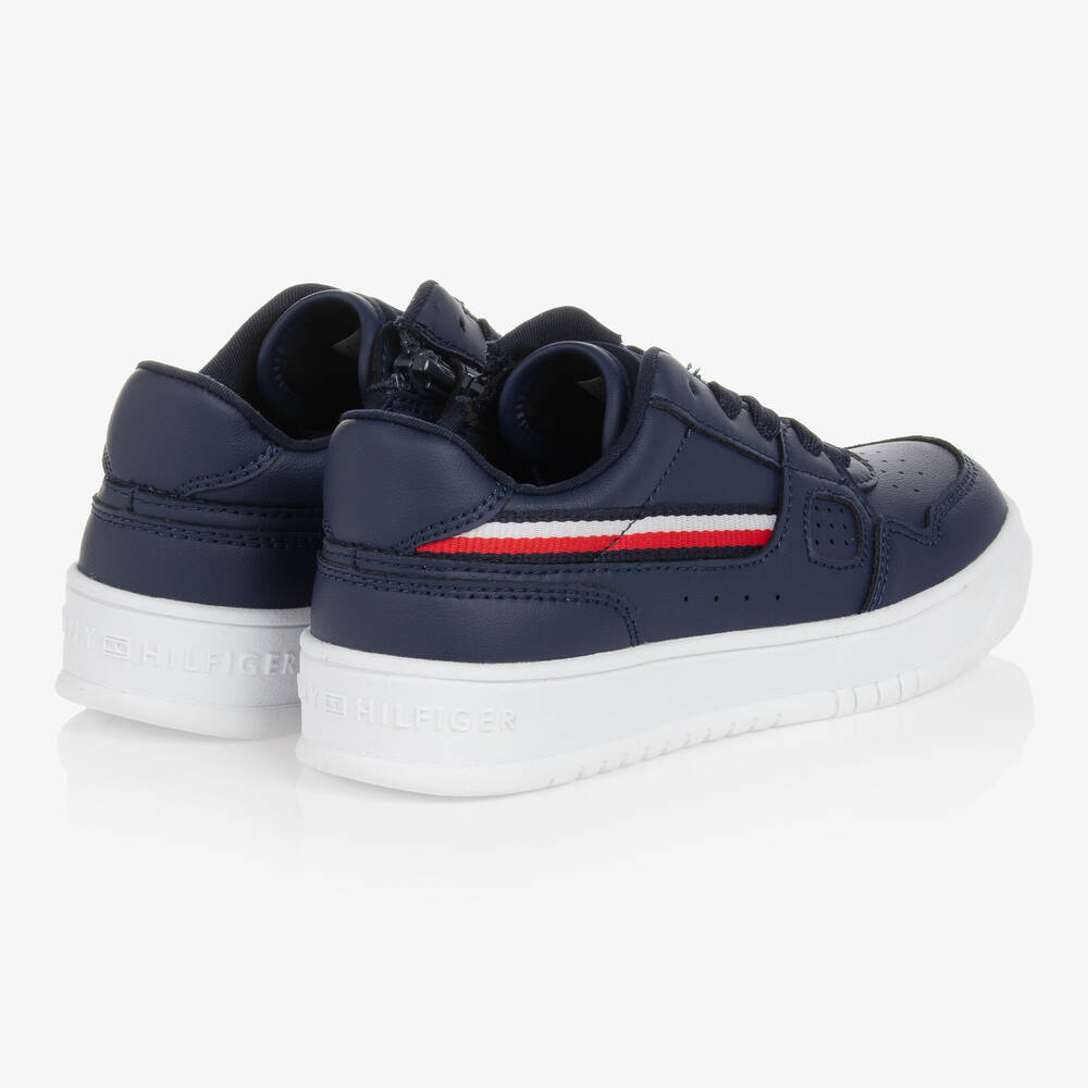 Tommy Hilfiger KILLE Blue - Free delivery  Spartoo NET ! - Shoes Low top  trainers Child USD/$60.80