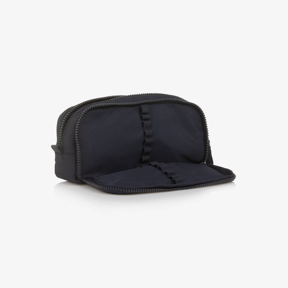 Tommy Hilfiger-Navy Blue Logo Canvas Pencil Case (23cm) | Childrensalon Outlet