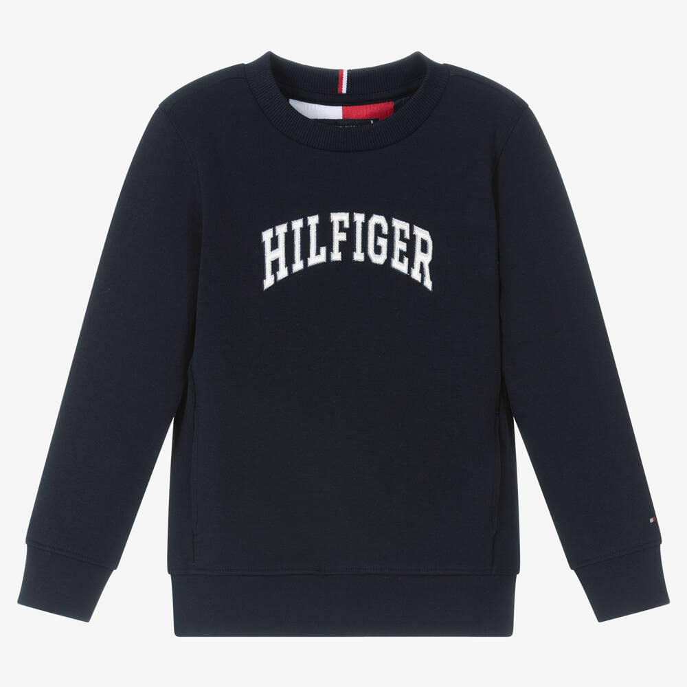 Tommy Hilfiger - Marineblaues Sweatshirt | Childrensalon