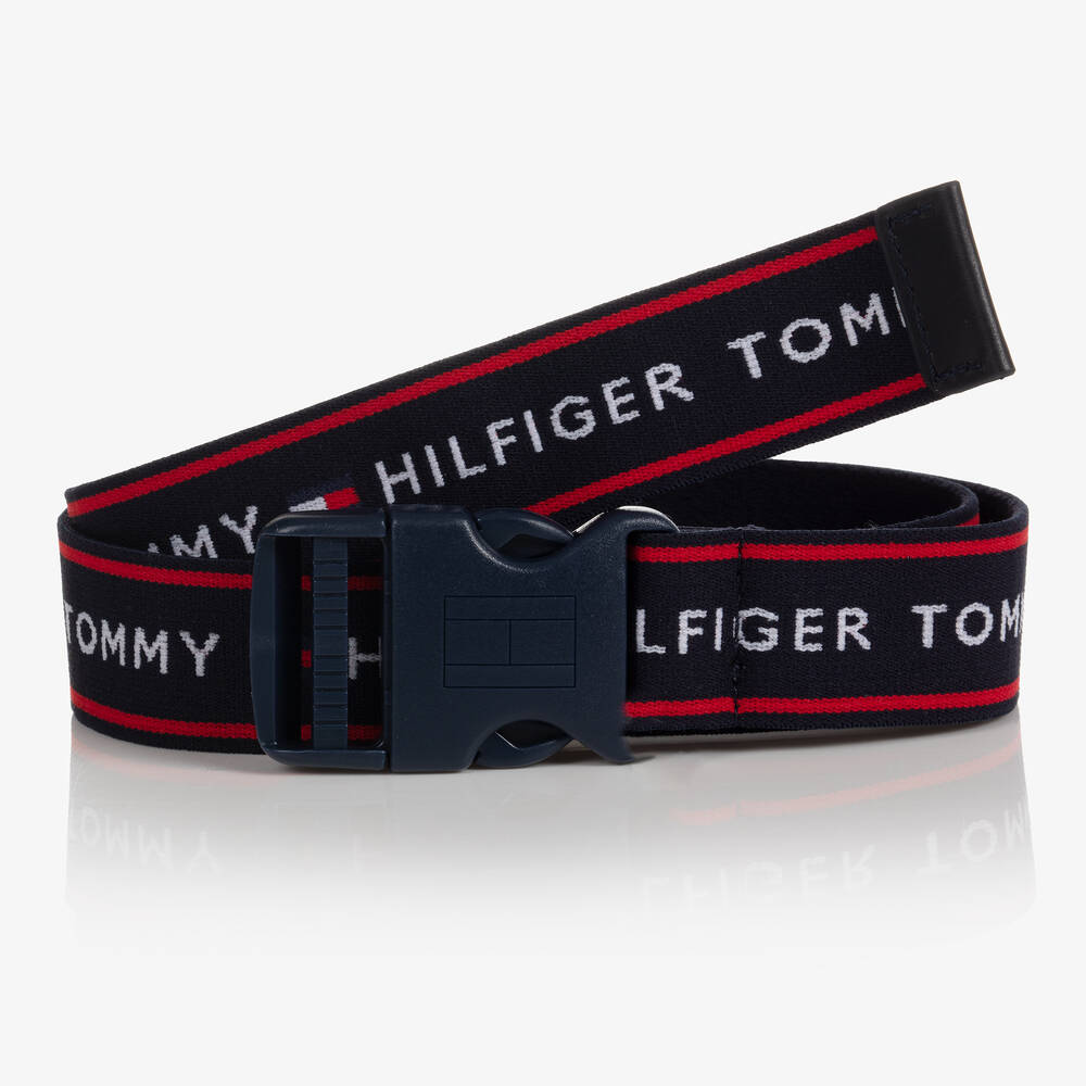Tommy Hilfiger - Navyblauer Gürtel mit Streifen | Childrensalon
