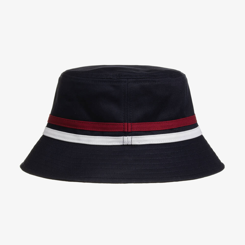 Tommy Hilfiger Navy Blue Organic Cotton Bucket Hat