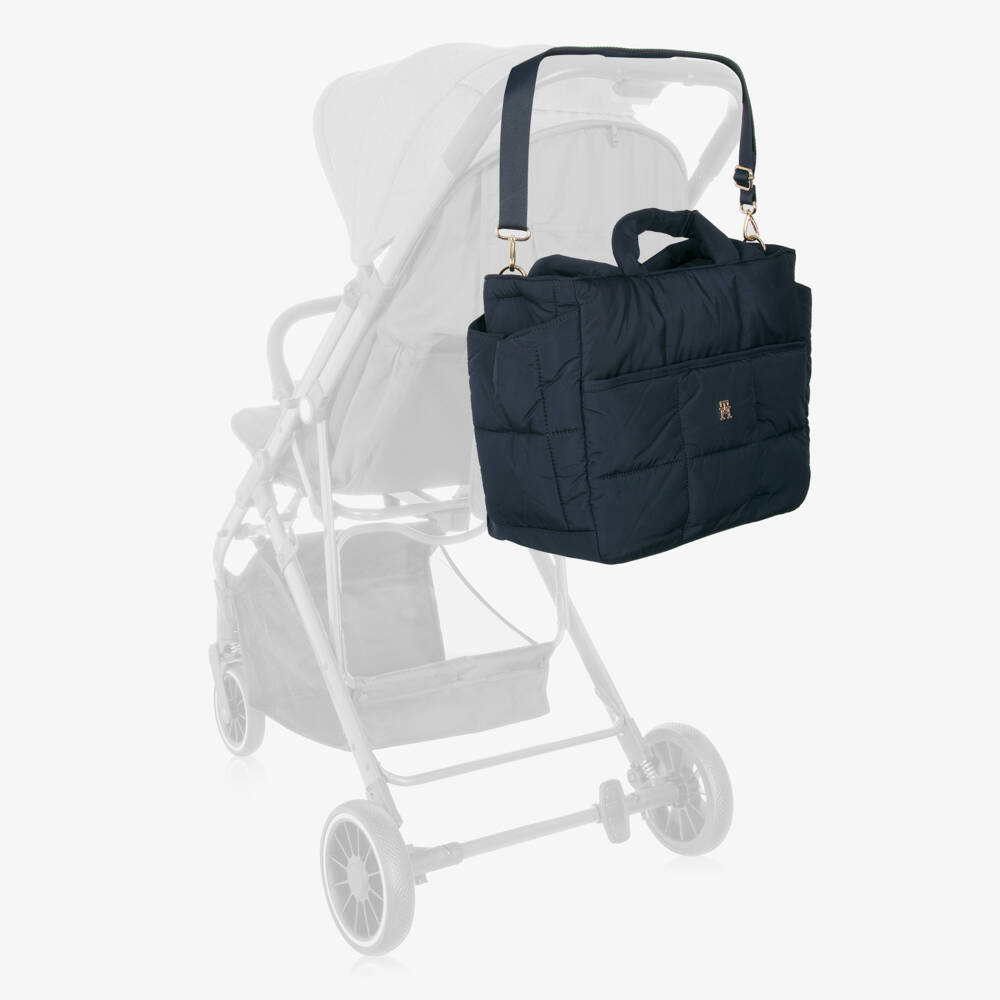 Tommy Hilfiger-Navy Blue Padded Changing Bag (43cm) | Childrensalon Outlet