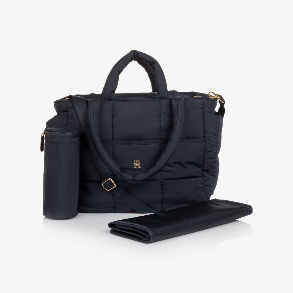 Tommy Hilfiger-Navy Blue Padded Changing Bag (43cm) | Childrensalon Outlet