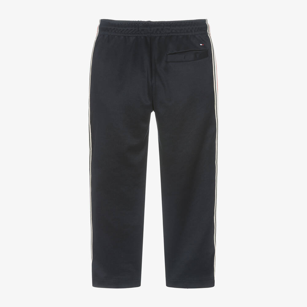 Tommy Hilfiger Navy Blue Striped Tape Joggers Childrensalon Outlet