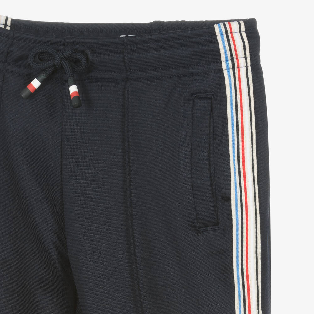 Tommy Hilfiger-Navy Blue Striped Tape Joggers | Childrensalon Outlet