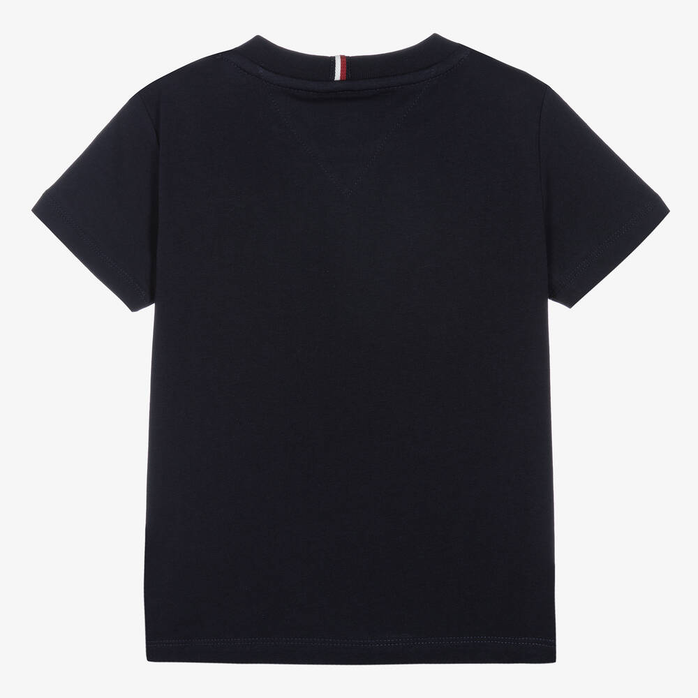 Tommy Hilfiger Navy Blue TH Monogram Logo TShirt Childrensalon Outlet