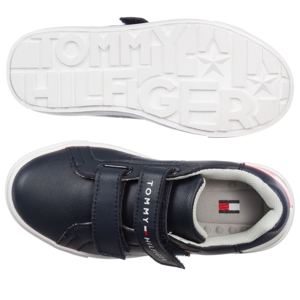 Tommy Hilfiger-Navy Blue Velcro Trainers | Childrensalon Outlet