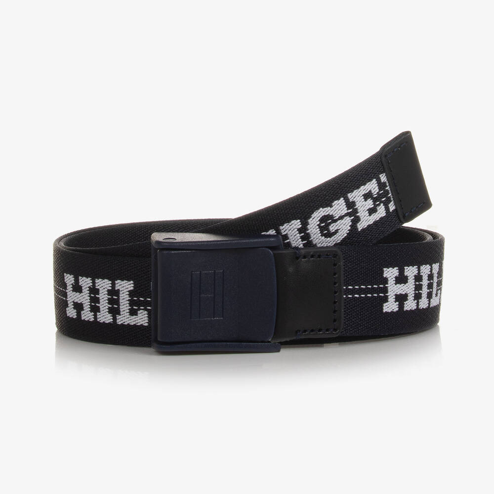 Tommy Hilfiger-Navy Blue Webbed Belt | Childrensalon Outlet