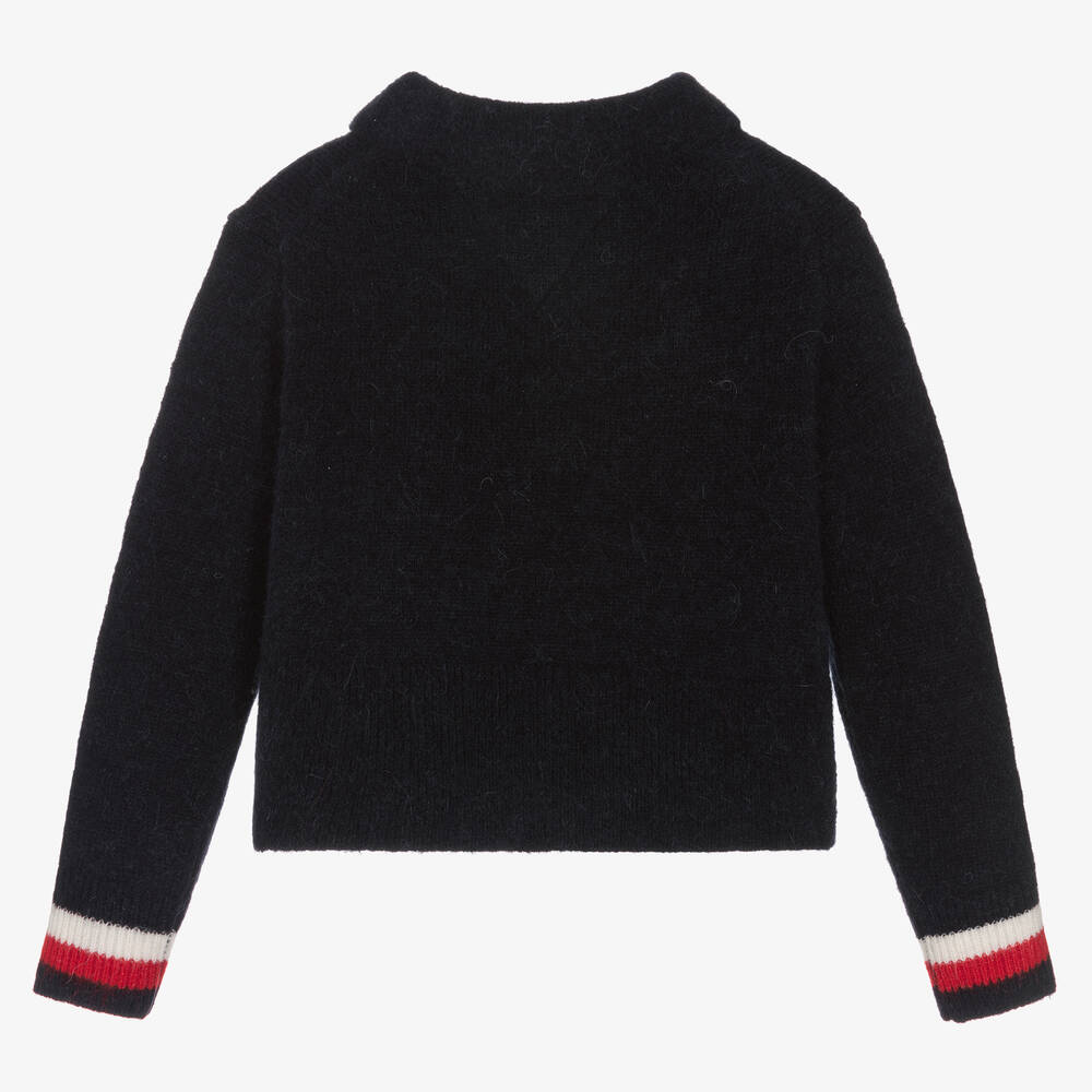 Tommy Hilfiger-Navy Blue Wool Miffy Knit Sweater | Childrensalon Outlet