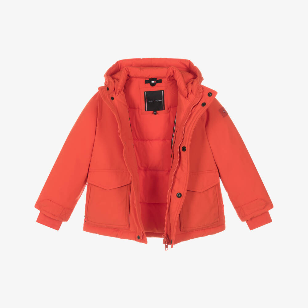 Tommy Hilfiger-Orange Parka | Childrensalon Outlet
