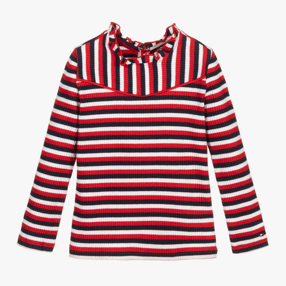 Tommy Hilfiger-Organic Cotton Striped Top | Childrensalon Outlet
