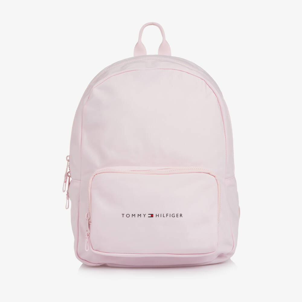 Tommy Hilfiger-Pink Canvas Backpack (37cm) | Childrensalon Outlet