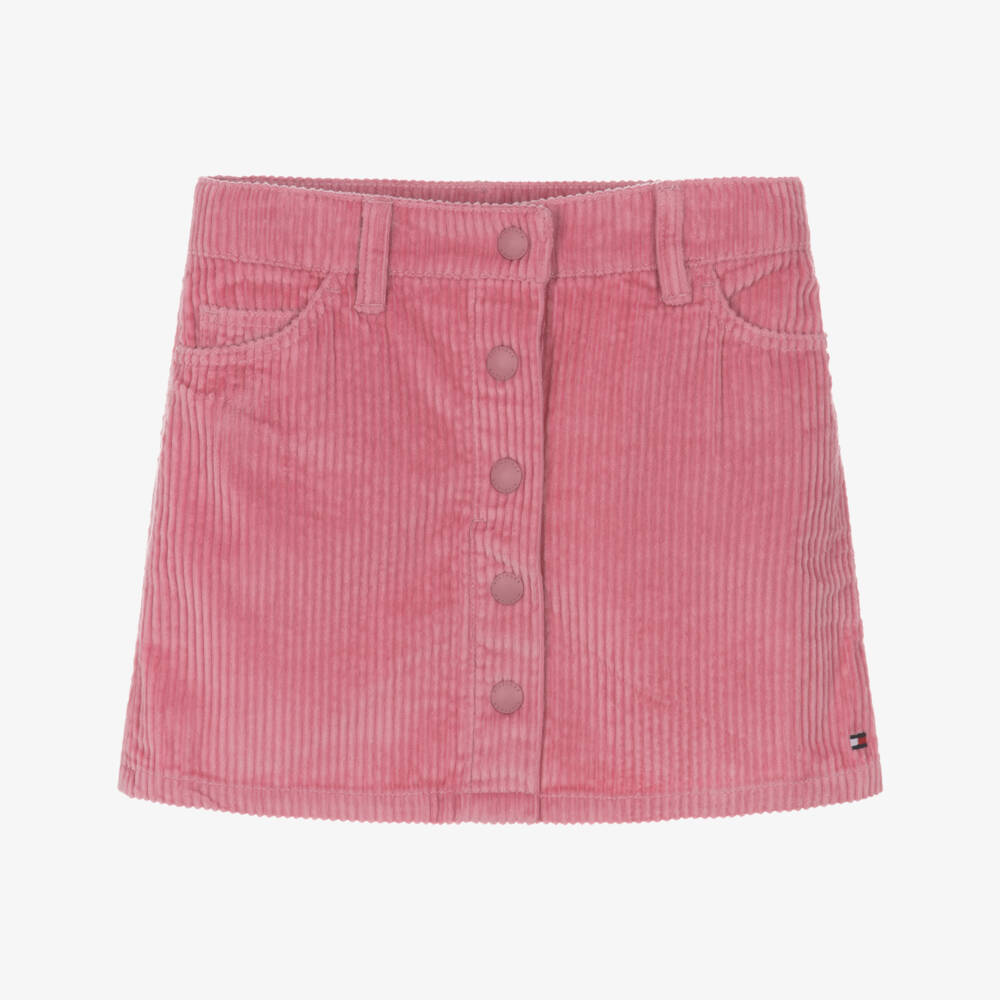 Tommy Hilfiger-Pink Corduroy Skirt | Childrensalon Outlet