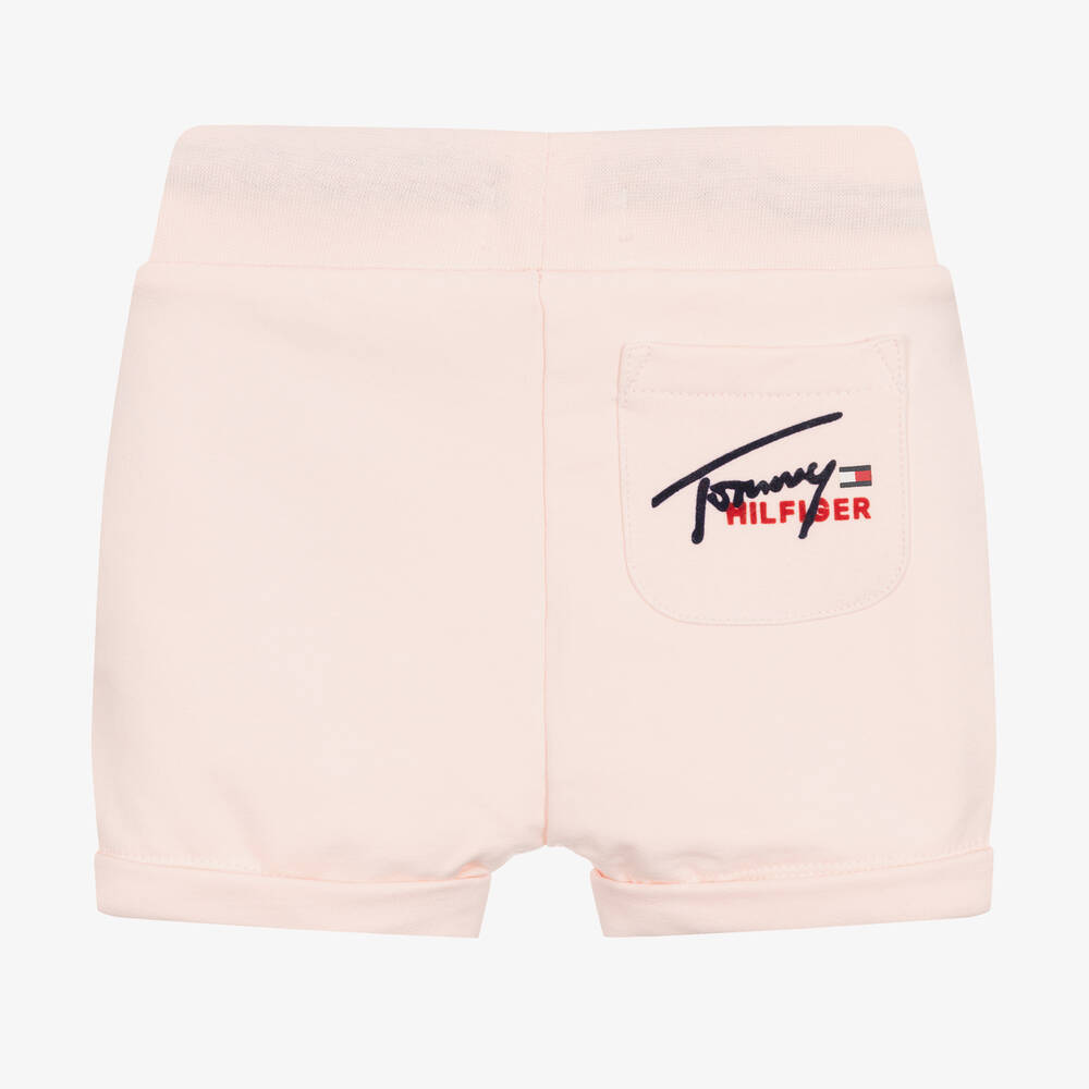 Tommy Hilfiger-Розовые шорты из хлопкового джерси | Childrensalon Outlet