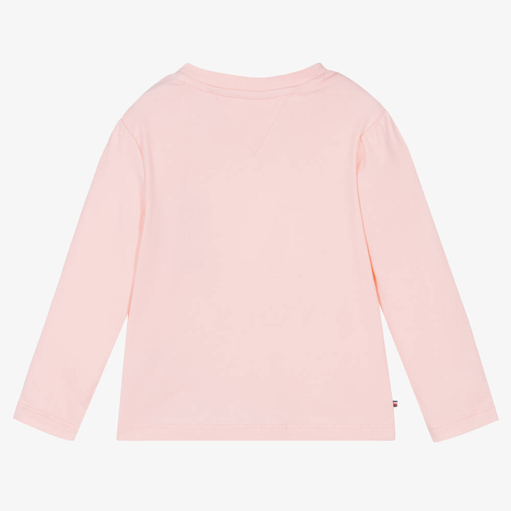 Tommy Hilfiger-Pink Cotton Jersey Top | Childrensalon Outlet