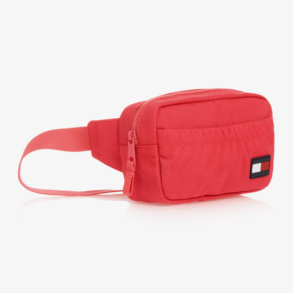 Tommy Hilfiger-حقيبة حزام كانفاس لون زهري (19 سم) | Childrensalon Outlet
