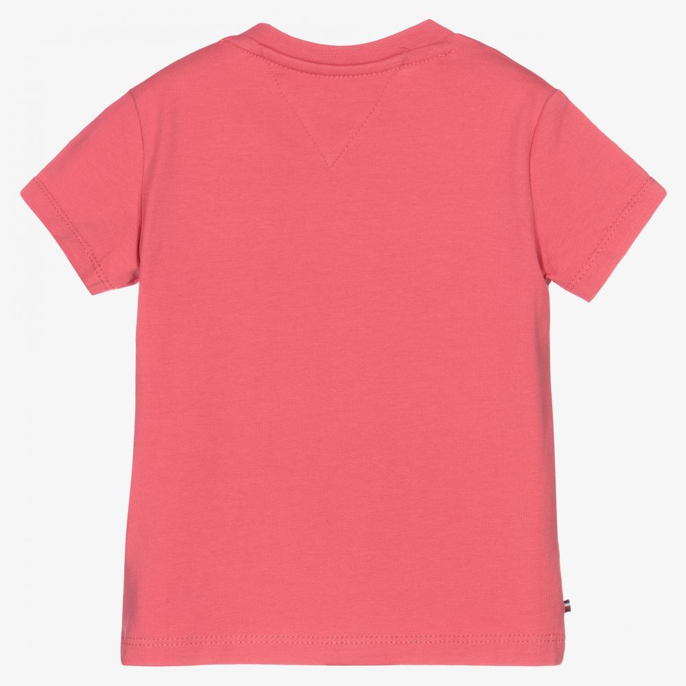 Tommy Hilfiger - Pink Logo Baby T-Shirt | Childrensalon Outlet