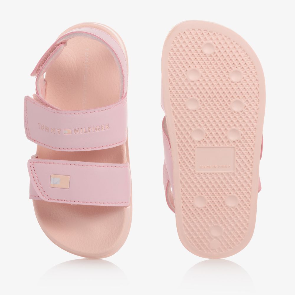 Tommy hilfiger pink sandals discount