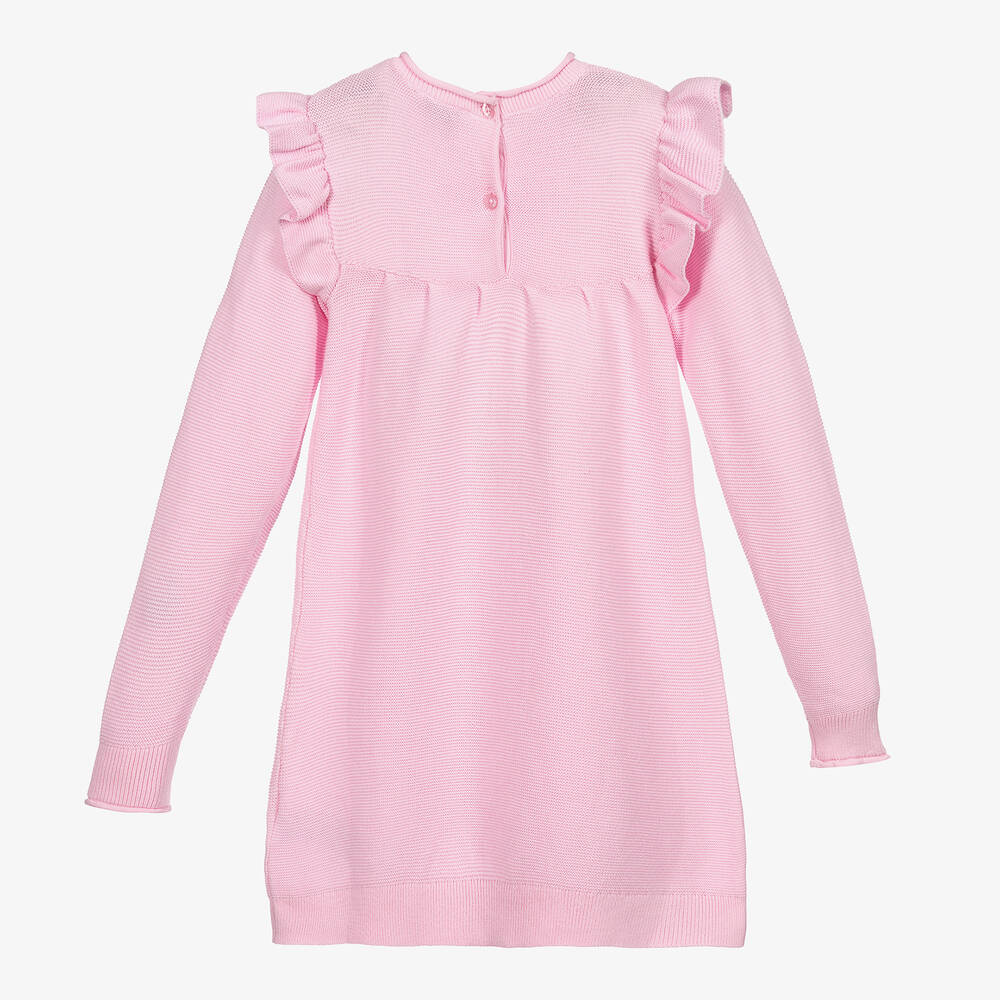 Tommy Hilfiger-Pink Organic Cotton Knit Dress | Childrensalon Outlet