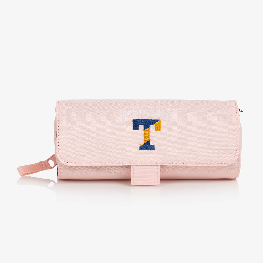 Tommy Hilfiger - Trousse à crayons varsity rose 20cm | Childrensalon