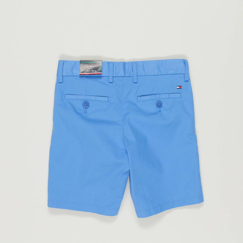 Tommy Hilfiger-Preloved Boys Blue Cotton Chino Shorts (4 years) | Childrensalon Outlet