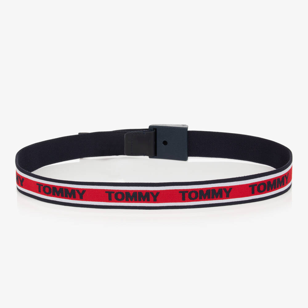 Tommy Hilfiger Red Logo Tape Belt Childrensalon Outlet